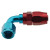 Fragola 229011 Fitting, Hose End, 2000 Series Pro Flow, 90 Degree, 12 AN Hose to 10 AN Female, Swivel, Aluminum, Blue / Red Anodized, Each