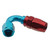Fragola 231205 Fitting, Hose End, 2000 Series Pro Flow, 120 Degree, 8 AN Hose to 6 AN Female, Swivel, Aluminum, Blue / Red Anodized, Each
