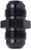 Fragola 481520-BL Fitting, Adapter, Straight, 20 AN Male to 20 AN Male, Aluminum, Black Anodized, Each