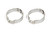 Fragola 999160 Hose Clamp, Band, Push Lock Clamp, 10 AN, Stainless, Natural, Pair