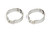 Fragola 999162 Hose Clamp, Band, Push Lock Clamp, 12 AN, Stainless, Natural, Pair