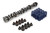 Chevrolet Performance 19355738 Camshaft / Springs, LS1 Hot Camshaft, Hydraulic Roller, Lift 0.525 / 0.525 in, Duration 219 / 228, 112 LSA, 0000 / 6000 RPM, GM LS-Series, Kit