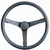 Grant 332 Steering Wheel, Performance, 14-3/4 in Diameter, 4 in Dish, 3-Spoke, Black Foam Grip, Steel, Black Paint, Each