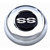 Grant 5629 Horn Button, Black / Silver Chevrolet SS Super Sport Logo, Steel, Chrome, Grant Classic / Challenger Steering Wheels, Each