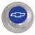 Grant 5644 Horn Button, Blue Chevy Bowtie Logo, Stainless, Natural, Grant Classic / Challenger Series Wheels, Each