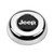 Grant 5695 Horn Button, Black / Silver Jeep Logo, Steel, Chrome, Grant Classic / Challenger Series Wheels, Each