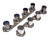 Hedman 11365 Header Flange, Stubs, 3/8 in Thick, 2-1/8 in Port, Steel, Big Block Ford, Pair