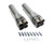 Hedman 14044 Collector, Husler, Slip-On, 4 x 1-3/4 in Primary Tubes, 3 in Outlet, 8 in Long, Steel, Natural, Pair