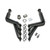 Hedman 68150 Headers, 1-3/4 in Primary, 3 in Collector, Long Tube, Steel, Black Ceramic, GM LS-Series, GM A-Body 1968-72, Pair