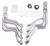 Hedman 68196 Headers, Street, 1-3/4 in Primary, 3 in Collector, Steel, Metallic Ceramic, Big Block Chevy, GM A-Body / B-Body / F-Body / X-Body 1964-75, Pair