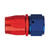 Areoquip FBM1017 -20 AN to Hose End, Straight, Aluminum. Blue/Red Anodized