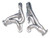Hedman 69676 Headers, Street, 1-1/2 in Primary, 2-1/2 in Collector, Steel, Metallic Ceramic, Small Block Chevy, Jeep CJ 1972-86, Pair