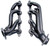 Hedman 69680 Headers, Street, 1-5/8 in Primary, Stock Collector Flange, Steel, Black Paint, GM LS-Series, GM Fullsize SUV / Truck 1999-2003, Pair