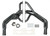 Hedman 99190 Headers, Street, 1-3/4 in Primary, 3 in Collector, Steel, Black Paint, AMC V8, Jeep CJ 1972-81, Pair