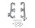 Hooker 8525-1HKR Exhaust Manifold, 2.50 in Outlet, Iron, Silver Ceramic, Small Block Chevy, Pair