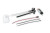 Holley 19-109 Fuel Tank, Sniper EFI, 15-1/2 gal, 255 lph Pump, 1/4 in NPT Outlet, 1/4 in NPT Return, Sending Unit, Steel, Silver Powder Coat, Chevy Fullsize Car 1955-56, Kit 19