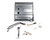 Holley 19-109 Fuel Tank, Sniper EFI, 15-1/2 gal, 255 lph Pump, 1/4 in NPT Outlet, 1/4 in NPT Return, Sending Unit, Steel, Silver Powder Coat, Chevy Fullsize Car 1955-56, Kit 2