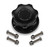 Holley 241-230 Fuel Cell Filler Cap Assembly, Screw-In, Raised Cell Mount, 1-3/8 in OD, Hardware Included, 4-Bolt Flange, Aluminum / Steel, Black Anodized, Each