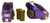 Howards Racing Components 90073 Rocker Arm, The Purple Rocker, 7/16 in Stud Mount, 1.60 Ratio, Full Roller, Billet Aluminum, Purple Anodized, Small Block Chevy, Set of 16