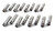 Howards Racing Components 91164N Lifter, Race Series Retrofit, Hydraulic Roller, 0.842 in OD, Link Bar, Small Block Chevy, Set of 8