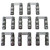 Howards Racing Components 91261 Lifter, Maximum Effort Retro-Fit, Hydraulic Roller, 0.875 in OD, Link Bar, Big Block Ford / Ford FE-Series, Set of 16