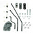 Hurst 3733163 Shifter Installation Kit, Arms / Brackets / Hardware, Steel, Muncie, Hurst Competition / Plus, GM A-Body / X-Body 1964-67, Kit