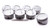 Icon Pistons IC581C.030 Piston, Premium Forged, Forged, 4.160 in Bore, 1/16 x 1/16 x 3/16 in Ring Grooves, Minus 16.30 cc, Ford FE-Series, Set of 8