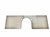 Ict Billet 551800 Motor Plate, Front, 12 x 36 x 1/4 in, Aluminum, Natural, Small Block Chevy, Each