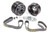 Jones Racing Products 1035-S Pulley Kit, 6-Rib Serpentine, Aluminum, Black Anodized, Small Block Chevy, Kit