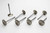 Manley 11355-8 Exhaust Valve, Race Series, 1.770 in Head, 0.342 in Valve Stem, 5.100 in Long, Stainless, Pontiac V8, Set of 8