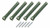 Melling 55049 Oil Pump Relief Spring, High Pressure, 49 psi, Steel, Green, Small Block Chevy, Set of 5