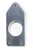 Meziere WP3613 Water Pump Mount Plate, 2 in Wide, 1/2 in Thick, Aluminum, Natural, Radiator Mounted Water Pump, Each