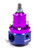 Magnafuel/Magnaflow Fuel Systems MP-9925 Fuel Pressure Regulator, QuickStar EFI, 35 to 85 psi, In-Line, 8 AN O-Ring Inlets, 6 AN O-Ring Outlet, 1/8 in NPT Port, Aluminum, Blue / Purple Anodized, E85 / Gas / Methanol, Each