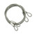 Mr. Gasket 1213 Hood Pin Lanyard Cable, 24 in Long, Steel, Coated, Hairpin Style Hood Pins, Pair