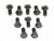 Mr. Gasket 2092G Ring Gear Bolt Kit, 7/16-20 in Thread, 0.875 in Long, Hex Head, Steel, Black Oxide, 8.5 in, GM 10-Bolt, Set of 10