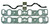 Mr. Gasket 222 Intake Manifold Gasket, Performance, 0.060 in Thick, 1.530 x 2.160 in Rectangular Port, Composite, Ford Cleveland / Modified, Kit