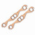 Mr. Gasket 7153 Exhaust Manifold / Header Gasket, Copperseal, 1.450 x 1.550 in Rectangle Port, Copper, Small Block Chevy, Pair