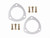 Mr. Gasket 7421G Collector Gasket, 3 in Diameter, 3-Bolt, Aluminum, Pair