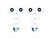 Mr. Gasket 9752 Spark Plug Wire Loom, Tall, 2 Wire, Valve Cover Mount, 7-8 mm, Steel, Chrome, Pair