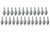 NGK BPM8Y S25 SOLID Spark Plug, NGK Standard, 14 mm Thread, 0.370 in Reach, Gasket Seat, Stock Number 92628, Non-Resistor, Set of 25