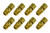 Nitrous Oxide Systems 16433-8NOS Fitting, Adapter, Straight, 3/16 in Tube Compression Fitting to 1/8 in NPT Female, Brass, Natural, Set of 8