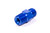 Nitrous Oxide Systems 17952NOS Fitting, Flare Jet, Straight, 3 AN Flare Jet to 1/8 in NPT Male, Aluminum, Blue Anodized, Each