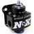Nitrous Express 15951 Fuel Pressure Regulator, 4 to 11 psi, In-Line, 3/8 in NPT Female Inlet, Dual 3/8 in NPT Female Outlets, 1/8 in NPT Port, Aluminum, Black Anodized, Gas, Each