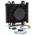 Proform 69572-13 Fluid Cooler and Fan, Tundra Series, 9.75 x 9.87 x 3.98 in, Stack Type, 10 AN Female O-Ring Inlet / Outlet, Aluminum, Black Powder Coat, Universal, Each