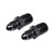 ATI 925137 -6 AN Male to 1/4 in. NPSM, Straight, Aluminum, Black, Pair