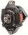 Powermaster 8132 Alternator, Denso Style Race, Denso 110 mm, 100 amp, 12V, 1-Wire, No Pulley, Aluminum Case, Black Powder Coat, Denso Style, Each