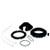 QA1 CK7Q01 Coil-Over Kit, 2.5 in ID Spring, Aluminum, Black Anodized, QA1 7Q Series Shocks, Kit