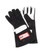 RJS Safety 600020103 Driving Gloves, SFI 3.3/1, Single Layer, Nomex / Leather, Black, Small, Pair
