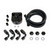 Racing Power Co-Packaged R5317 Remote Oil Filter Mount, Single Filter, 13/16-16 in / 3/4-16 in / 22 mm 1.5 Thread, 10 AN Female Inlet, 10 AN Female Outlet, Bolt-On, 2-Bolt Flat Mount, Aluminum, Black Anodized, Kit