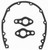 Racing Power Co-Packaged R6040G Timing Cover Gasket, Composite, Small Block Chevy, Kit